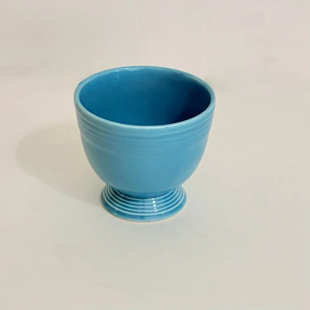 Vintage Homer Laughlin FIESTA Turquoise Egg Cup 3